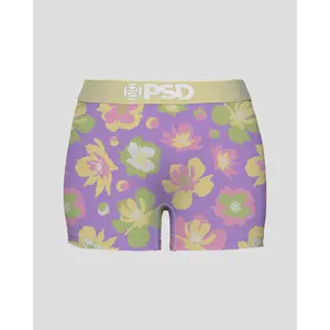 PSD Womens Pastel Blossom Boy Short Underwear - Comfortable, Breathable, Ultra-light Fabric