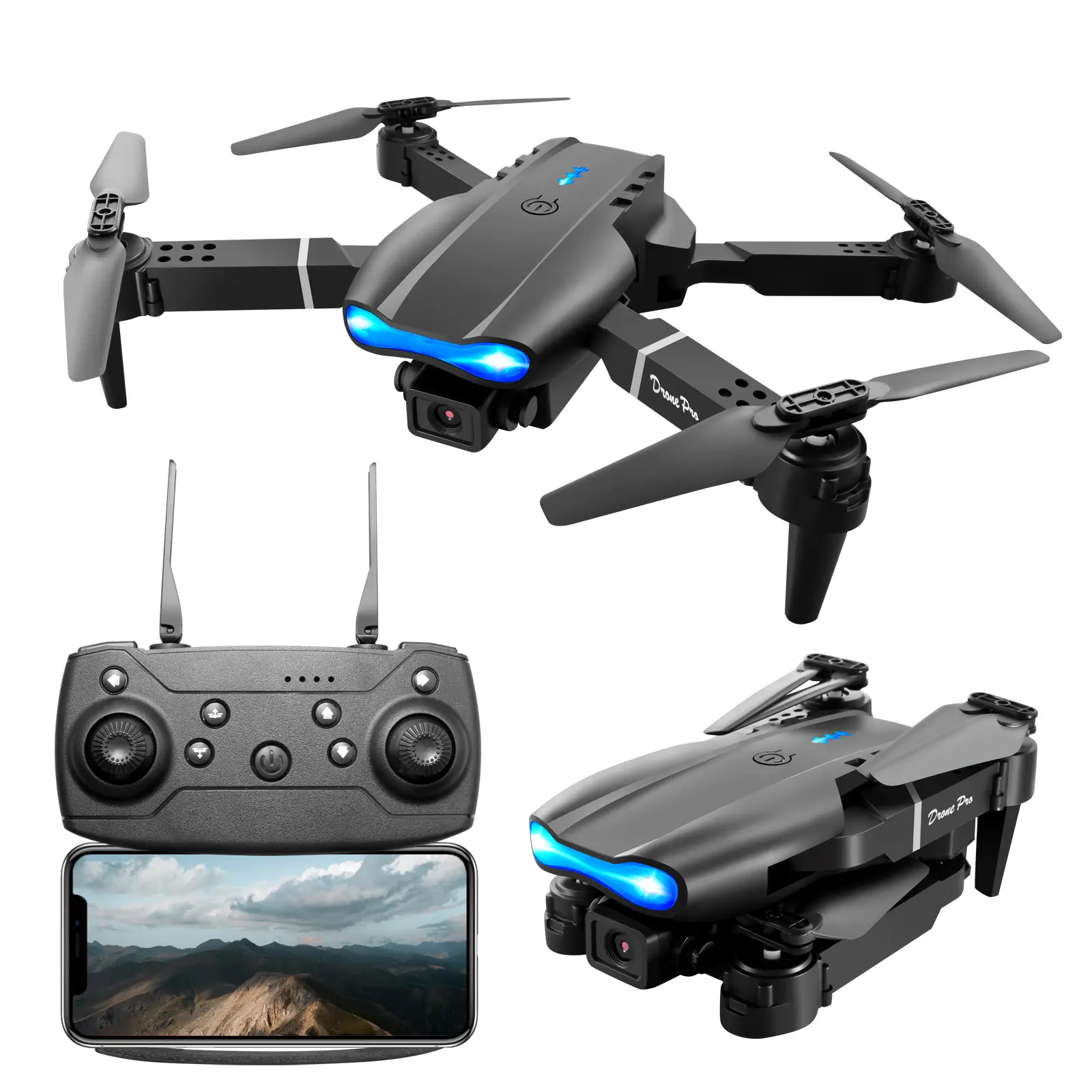 E99 Drone With Camera, Foldable RC Quadcopter Drone,Remote Control Drone Toys For Beginners Men's Gifts Indoor And Outdoor Affordable UAV Christmas Halloween Thanksgiving Gifts