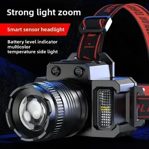 Lighting search devices, LED headlamps, rechargeable induction headlamps, ultra-bright headlamps for the forehead, helmet lamps for adult headlamps, USB C headband flashlights are essential equipment for work, hiking, running and camping