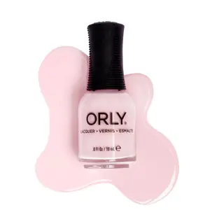 ORLY Pink 6oz / 18mL Semi-Sheer Light Pink Lacquer with 20% More Lacquer Than Competitors & Genius Brush for Precision Application