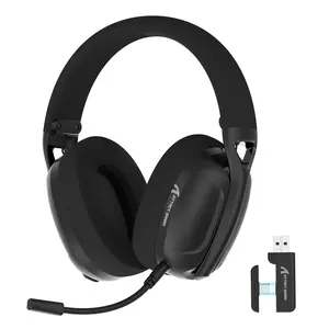 Attack Shark L80 Wireless Headphone, Ultra-light Gaming Headset with Microphone, Wired/Wireless Headset for Computer, Laptop, PC, Gaming Accessories, USB Wireless Headset