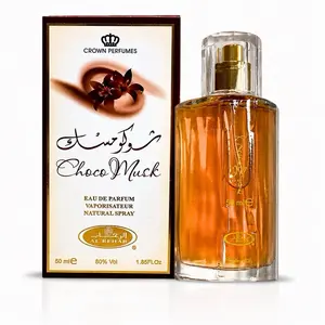 Al-Rehab Choco Musk Eau de Parfum Spray Unisex 50 ML 1.7 oz | Sweet Chocolate & Musk Fragrance | Long Lasting Gourmand Perfume with Vanilla & Amber Notes
