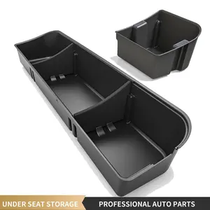 YITAMOTOR 2-in-1 Truck Organizer Under Seat Storage Box for 2015-2024 Ford F150 Crew Cab Cargo Organizer