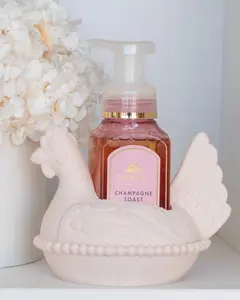 Nesting Hen B&BW Soap Holder