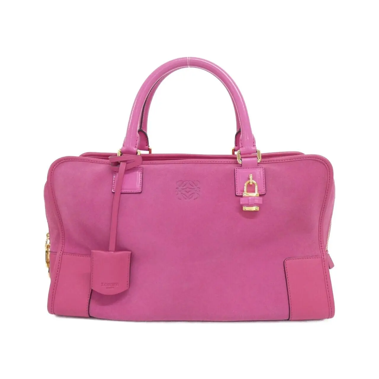 Pre-owned Loewe Suede Shoulder Bags Amazona Leather Handbag