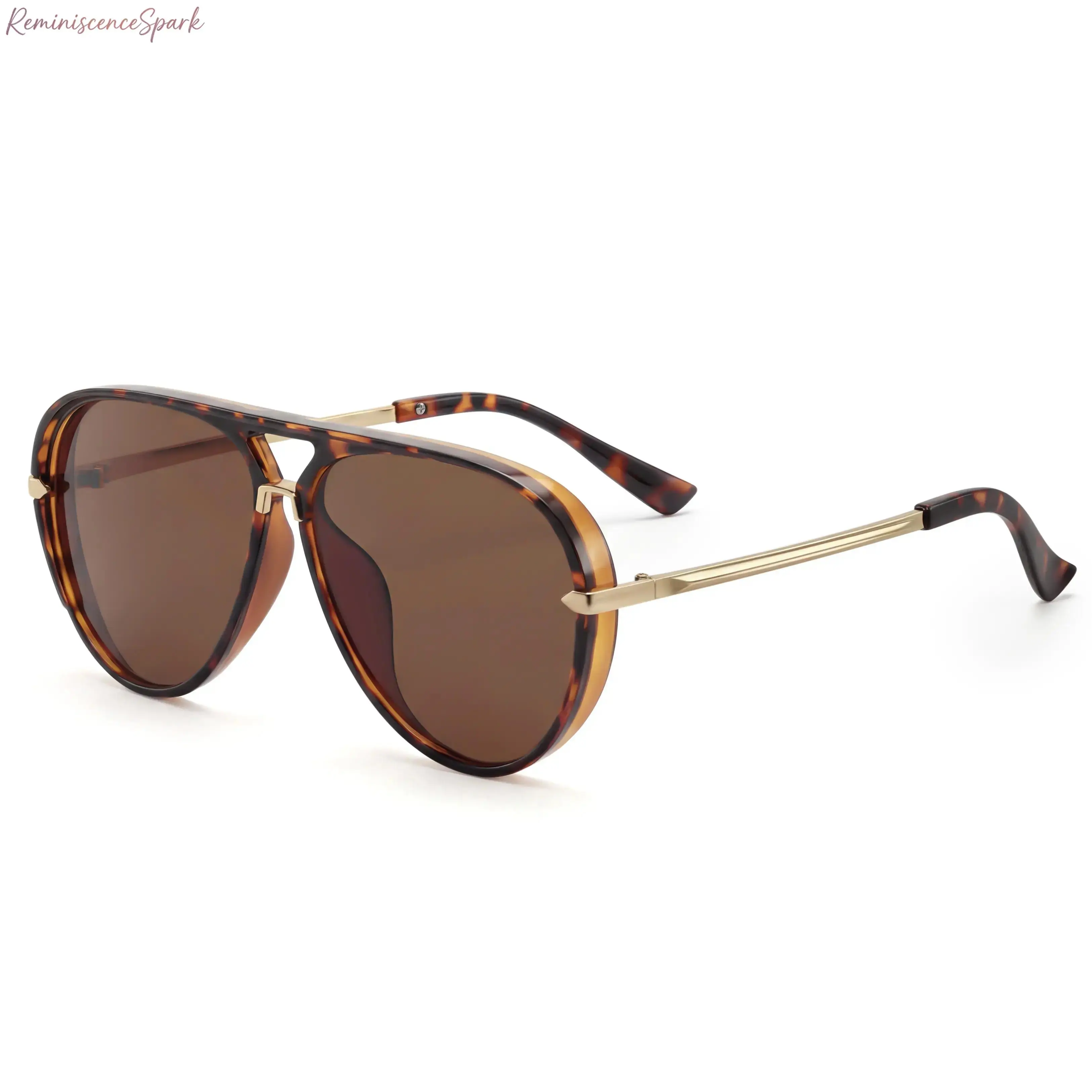 Unisex Classic Aviation Pilot Sunglasses | UV400 Protection | Gold Trim Black Frame | Minimalist Fashion Shades | Trendy Eyewear Ideal for Daily Wear, Driving, Travel & Streetwear Outfits