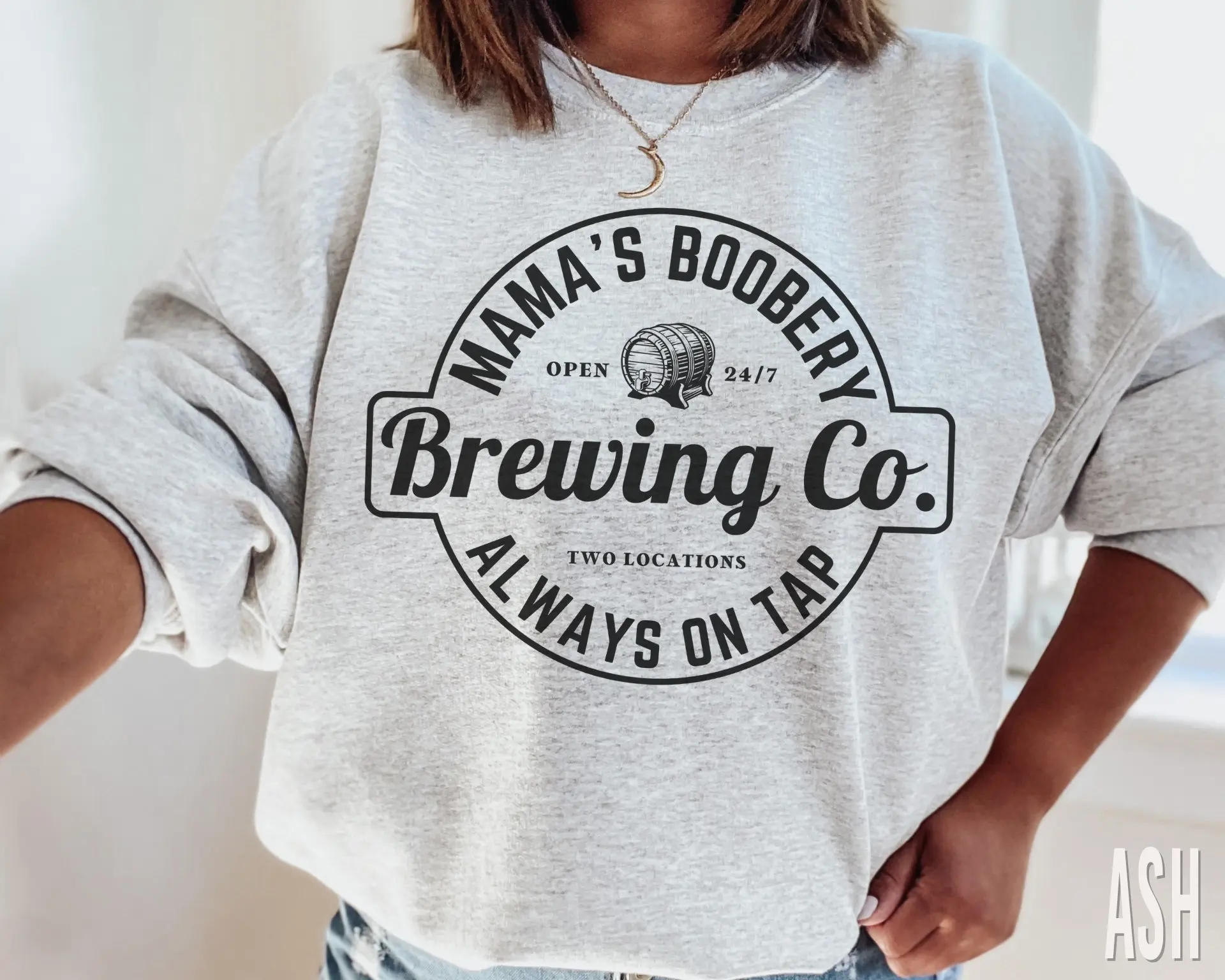 Breastfeeding Brewery Sweatshirt Mamas Boobery Sweater Funny Breastfeeding Shirt Breast feeding New Mom Gift Mama Shirt Baby Shower Gift