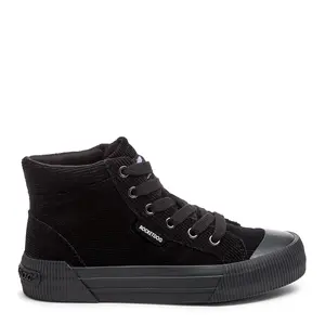 Cheery Black Corduroy High Top Sneaker