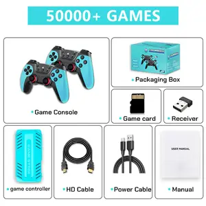 U36 Wireless Game Stick Retro Gaming Console S905 128G 50,000+ Games Support 40+ Classic Emulators For PS1/PSP 4K HDMI Kid Gifts