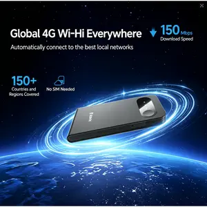 ECOVOX Global Portable Mini WiFi Hotspot Stay ConnectedAbroad No SlM Needed 13-Hour Battery Connect 9 Devicesat Once Perfect for Travel, Renters, Business & Study Abroad