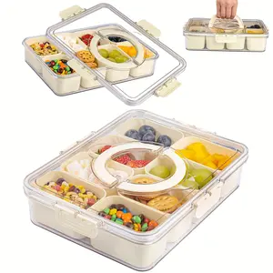 Refrigerator Transparent Storage Box Multifunctional Airtight Food Container Stackable Fruit Vegetable Egg Seasoning Organizer Portable Food Storage Box for Travel Outdoor Kitchen Home Daily Use