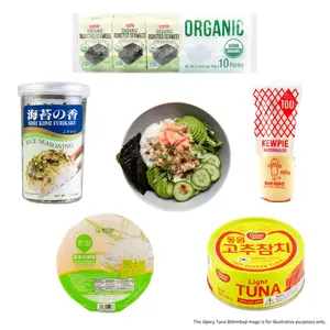 AJISHIMA Tuna Furikake Rice Seasoning - Rice Seasoning, Mayonnaise Tube, Hot Pepper Canned Tuna, Organic Roasted & Seaweed, Microwave Rice - Convenient and quick, delicious tuna bowl, perfect for a quick meal
