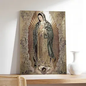 Virgin Mary Pattern Poster,   Art, Decorative Painting for Home Living Room Bedroom,bedroom  posters, hall  art, bathroom  posters, home poster decoration, kitchen  -  decoration canvas potra it wall abstract