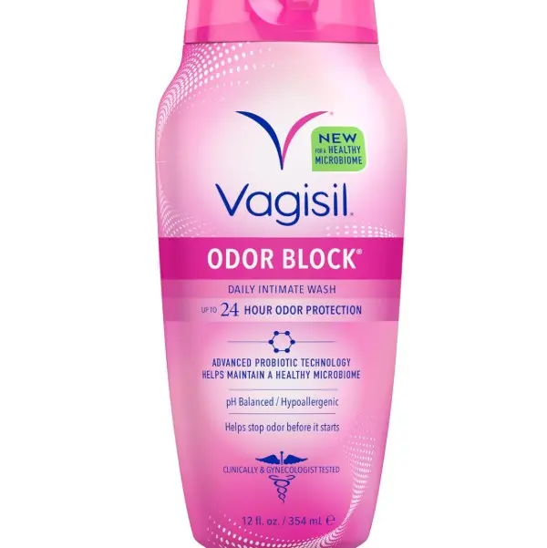Vagisil Feminine Wash for Intimate Area Hygiene, Odor Block, Gynecologist Tested, Hypoallergenic, 12 oz, (Pack of 1)