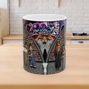Lil homies, Homies Mugs, 90s style Chicano mugs, cholo, Chicana cups, chola style, vato, lowrider, street, custom mugs, 90s style gifts Classic Drinkware Retro Stylish Ceramic Drink Washable Tumbler Beverage
