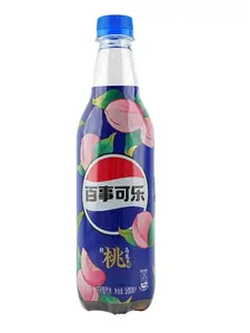 Pepsi White Peach Oolong Flavor Soda bottle Beverage