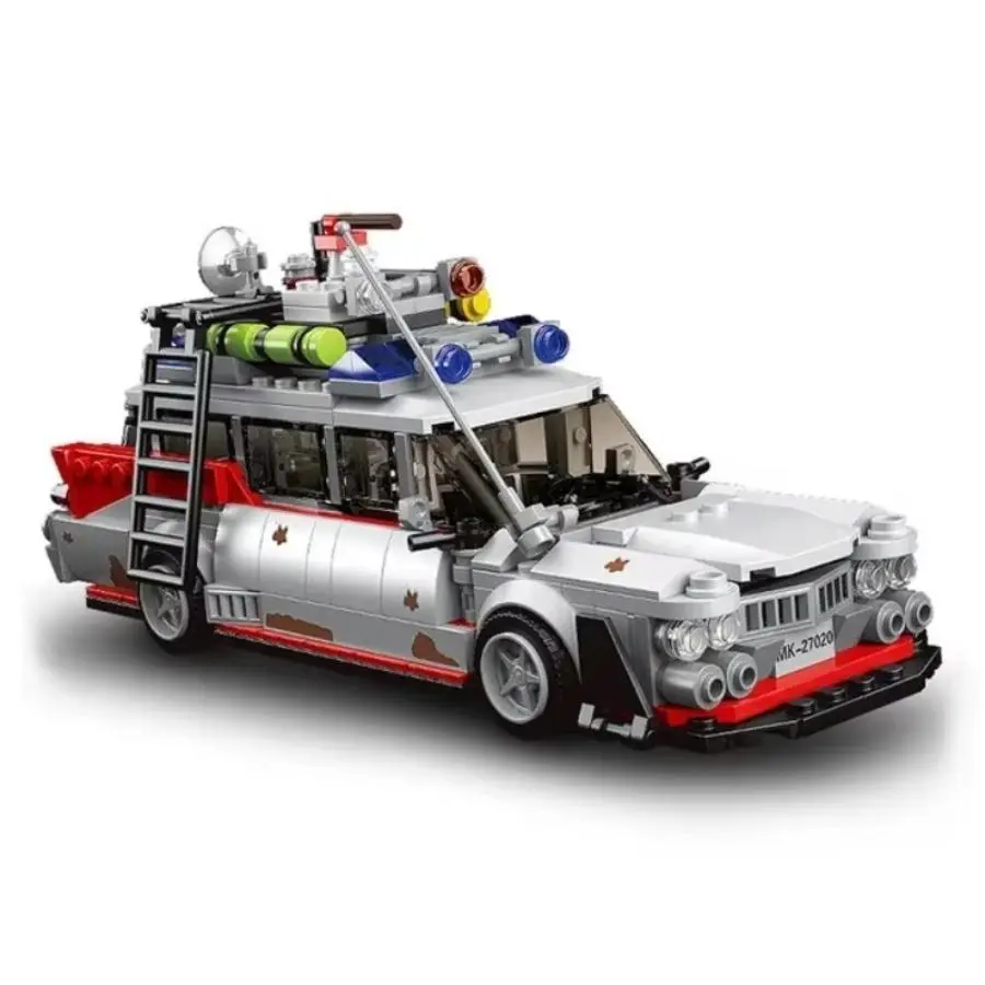 Ghostbusters Car Model Building Blocks, Creative Mini Ghost Movie Car Assembly Building Blocks, DIY Toys, Teenager's Gifts, Moc Blocks Set, Brick Set, Building Sets