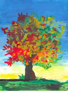 Sunset Tree (Print)