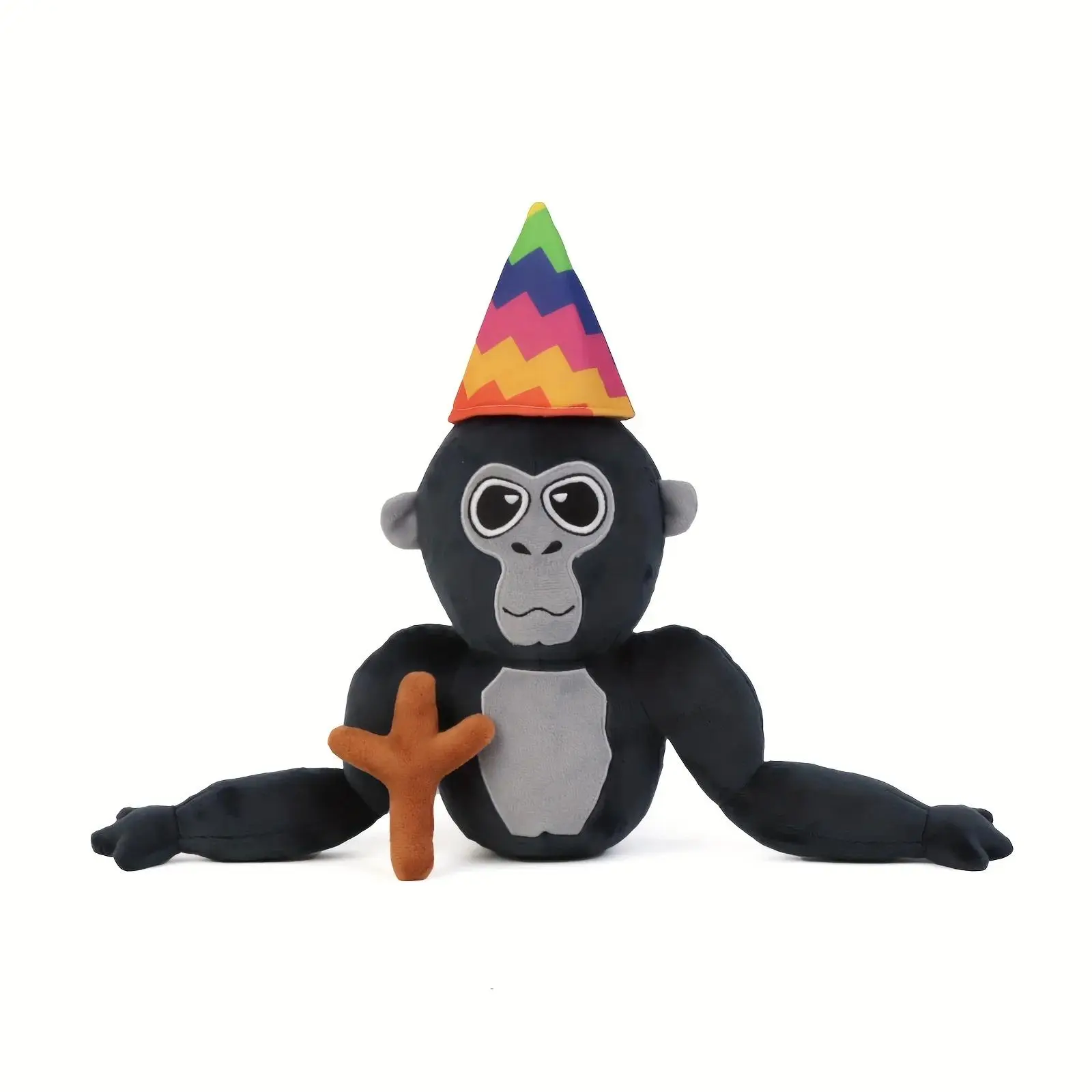 HATEEMO Gorilla Tag Soft Stuffed Plush Toy, Animal Design Huggable Collectible with Funny Look, Plush Fabric Game Peripheral, Kids Boys Birthday Gift Home Decoration
