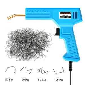 Durable Plastic Welding Gun for Car Bumper Spot Welding, Includes 200 Weld Nails, Ideal for Boat & Plastic Products Repair (us Plug)
