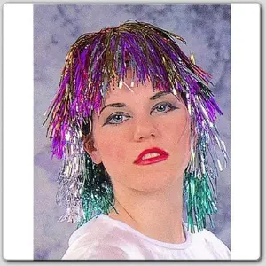 Tinsel Wig - Rainbow Color - Size Adult