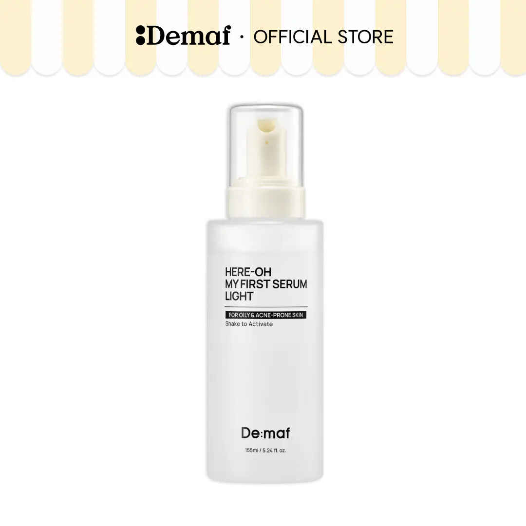 [De:maf Official] Here-Oh My First Serum Light 5.24 fl oz (155ml) | Lightweight Hydration | Oily Skin Solution | Barrier Strengthening | Non-Greasy