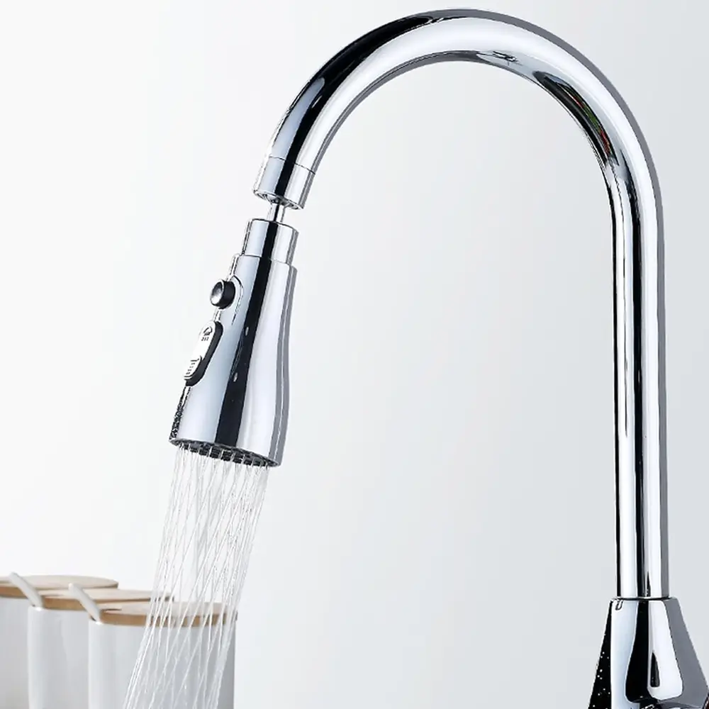 New Kitchen Sink Faucet, Dual Function Mixing Tap, 360° Rotating, Splash Proof Design, Durable Material, Perfect for Kitchen and Laundry Room, Stainless Steel Faucet, Rotatable Rotary Faucet