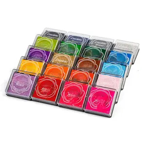 Craft Ink Pad  Partner DIY Color,20 Colors Rainbow Finger Ink pad for  (Pack of 20)