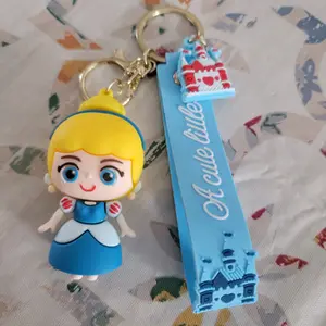 Cute Cinderella3D Cartoon Keychain
