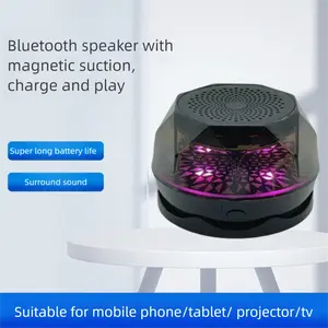 Magnetic Wireless Bluetooth Speaker Lamp - Mini Subwoofer, Gaming & Mobile Phone Stand Speaker - Gift