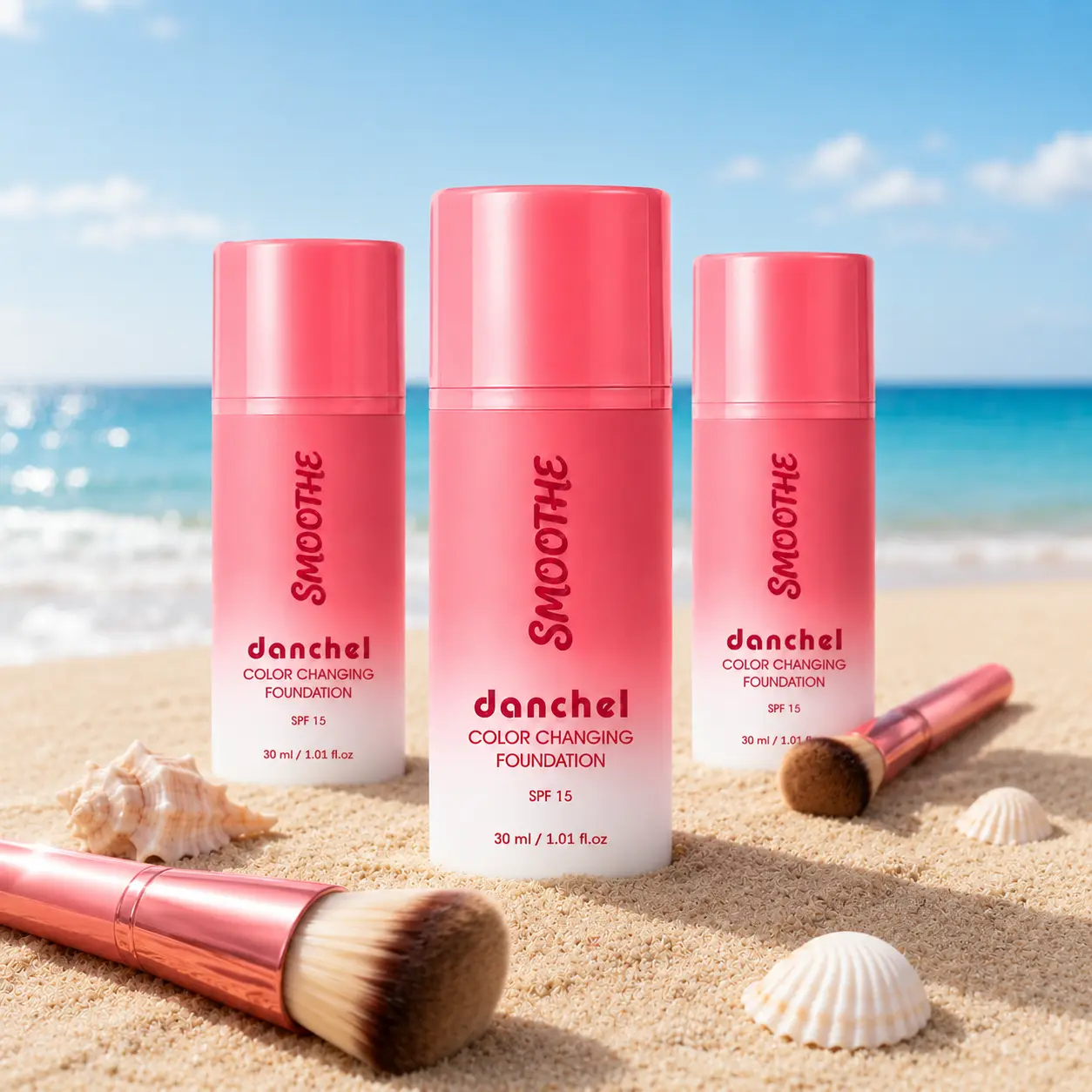 SMOOTHE Color-Changing Foundation for Mature Skin, SPF 15, Lightweight Hydrating Liquid Makeup, Buildable Natural Coverage, Shade-Adapting Skin-Like Finish, 30 mL