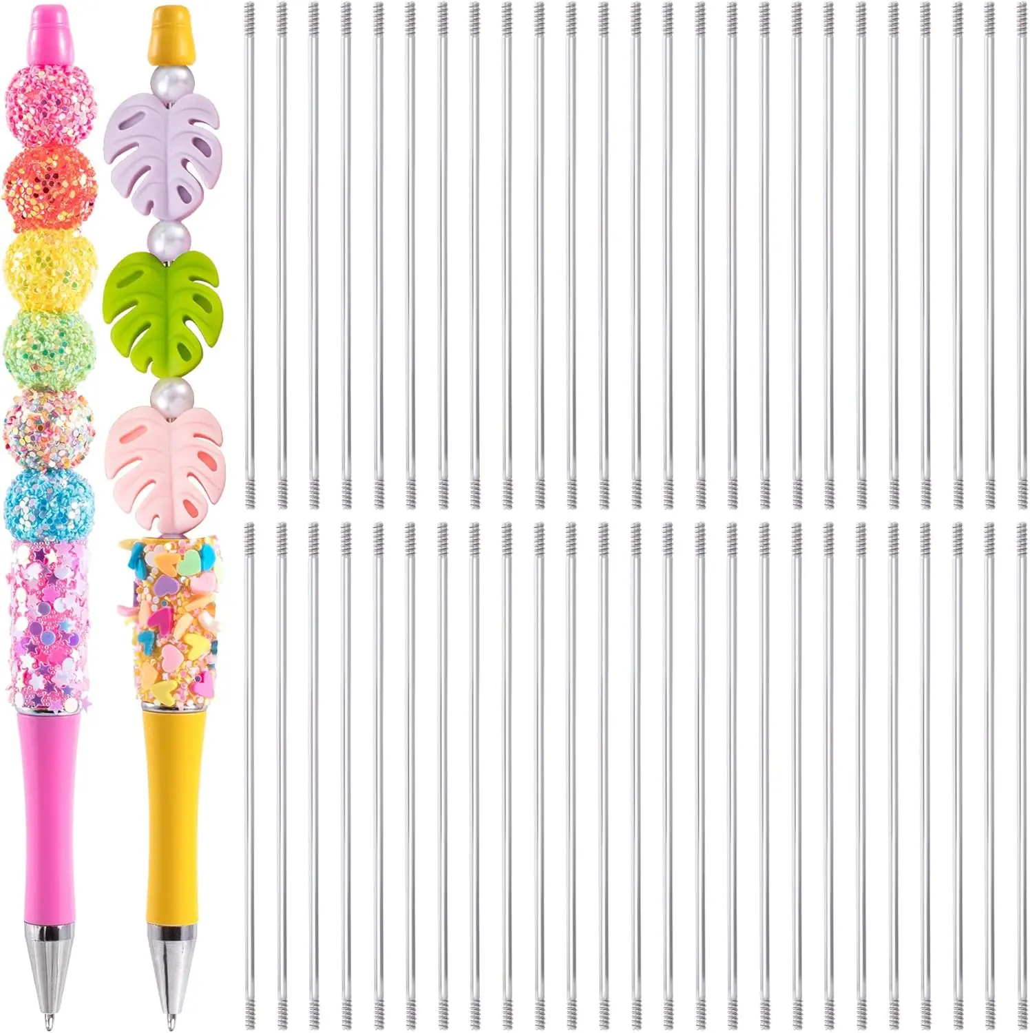 50/100pcs Extenders For Beaded Pens, Extenders for Beadable pens Stainless Extenders