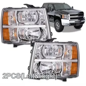 Headlight Fit For 07-14 Chevy Silverado 1500 2500HD 3500HD Right Passenger Side New