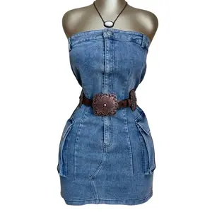 Dina Stretch Denim Dress