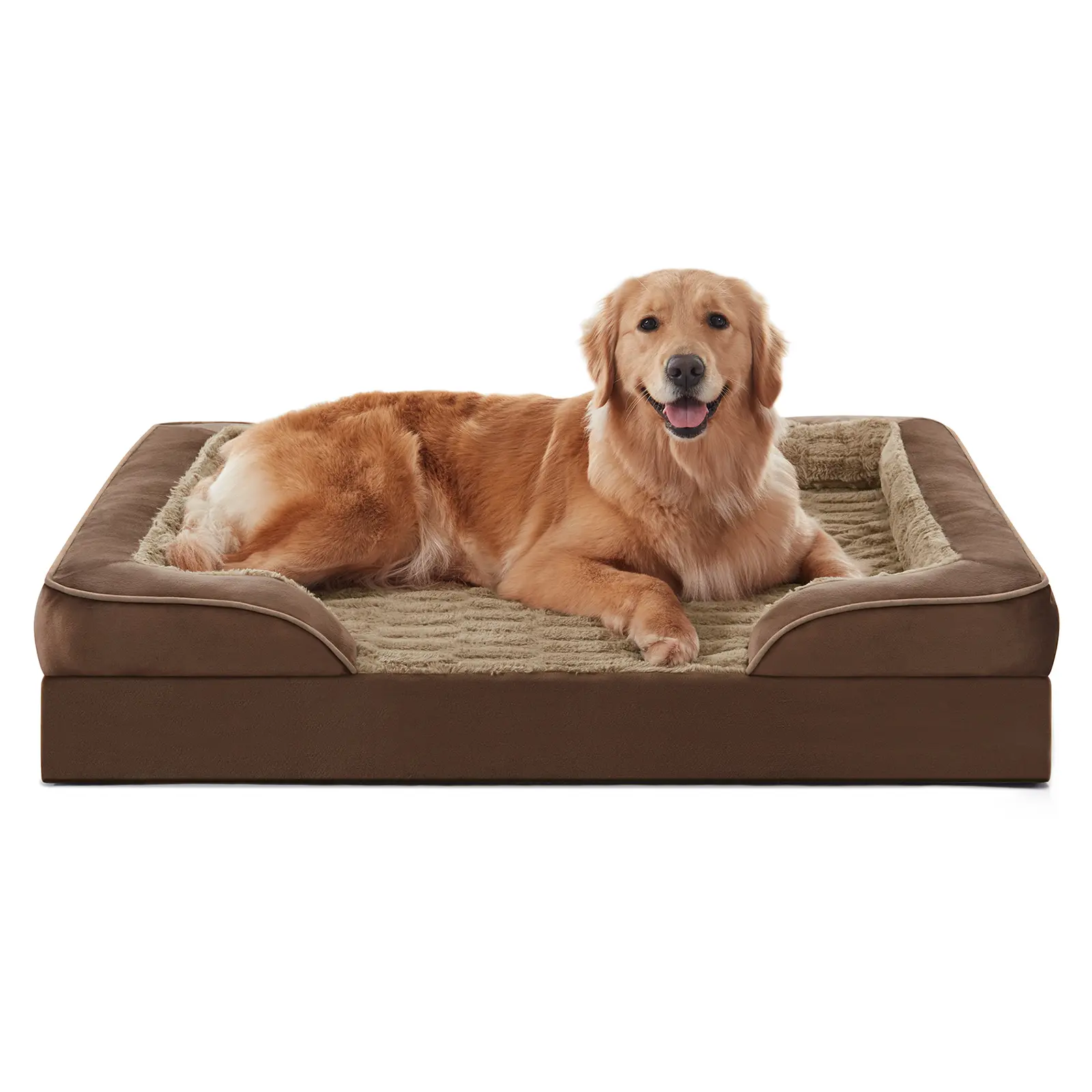 Orthopedic Memory Foam Dog Beds for Extra Large&Small & Senior Dogs Waterproof Foam Non-Slip and Egg-Crate Foam with a Removable Washable Cover S&XL&XXL