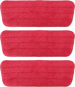 3 Packs Microfiber Wet-Dry Floor Cleaning Mop Pads, Spray Mop Replacement Heads, Wetdryuse Refills Compatible with Rubbermaid Reveal
