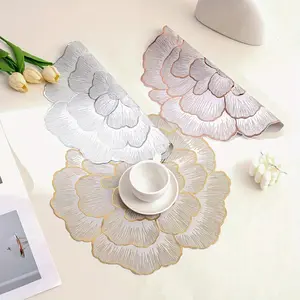 4pcs Creative Decorative Placemats Western Style Table Mats for Family Dinners and Weddings Home Coffee Table Mat