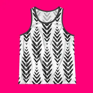 Men's Abstract Willow Leaf Print Tank Top Crew Neck Sleeveless Muscle Shirt Casual Summer Workout Gym Beach Tee