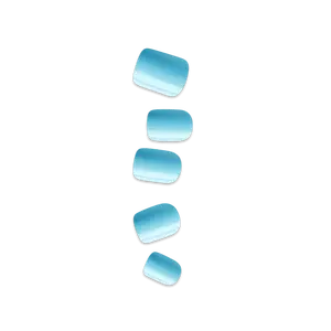 Impress Color No Glue Fake Press On Nails - Quench It | Solid, Blue, Short, Squoval, Manicure