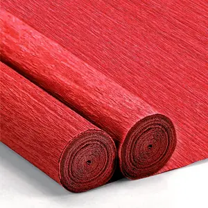 Crepe Paper Streamers 2 Rolls, 10 x 98Inch Crepe Paper Sheets for DIY  Colourful Paper Flower Wrapping Paper Crafts Birthday Wedding Holiday Party Decorations (Burgundy)