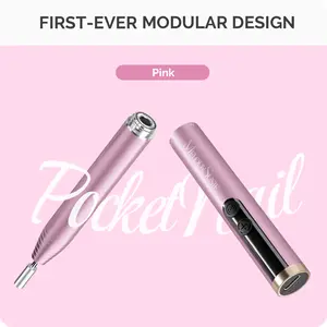 MelodySusie PocketNail PC100GR/PC100G Pen-Shaped Portable Nail Drill 20,000RPM for Beginners