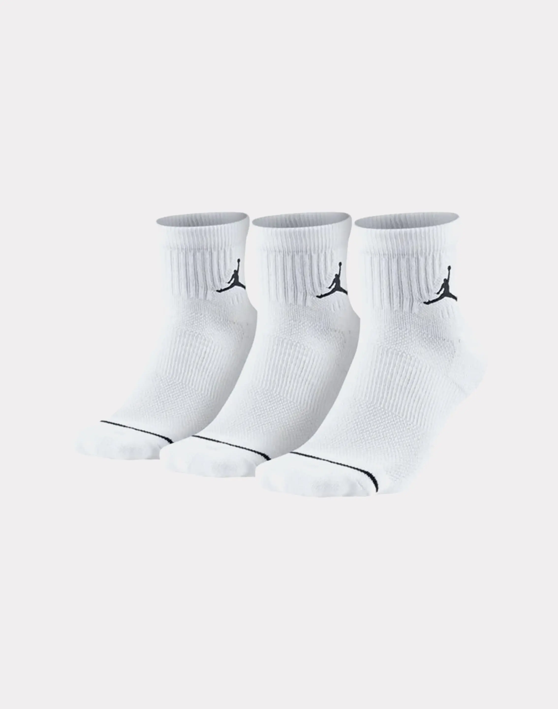 Mens Jordan 3-Pack Jumpman High-Intensity Quarter Socks