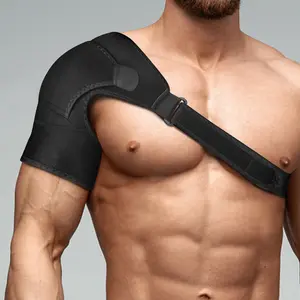 Adjustable Shoulder Support Brace for Men & Women, Universal Fit for Left & Right Shoulders,Can Add Pads, Stable Strap Design for Comfortable Support, Ideal for Fitness, Weightlifting, Sports & Daily Wear
