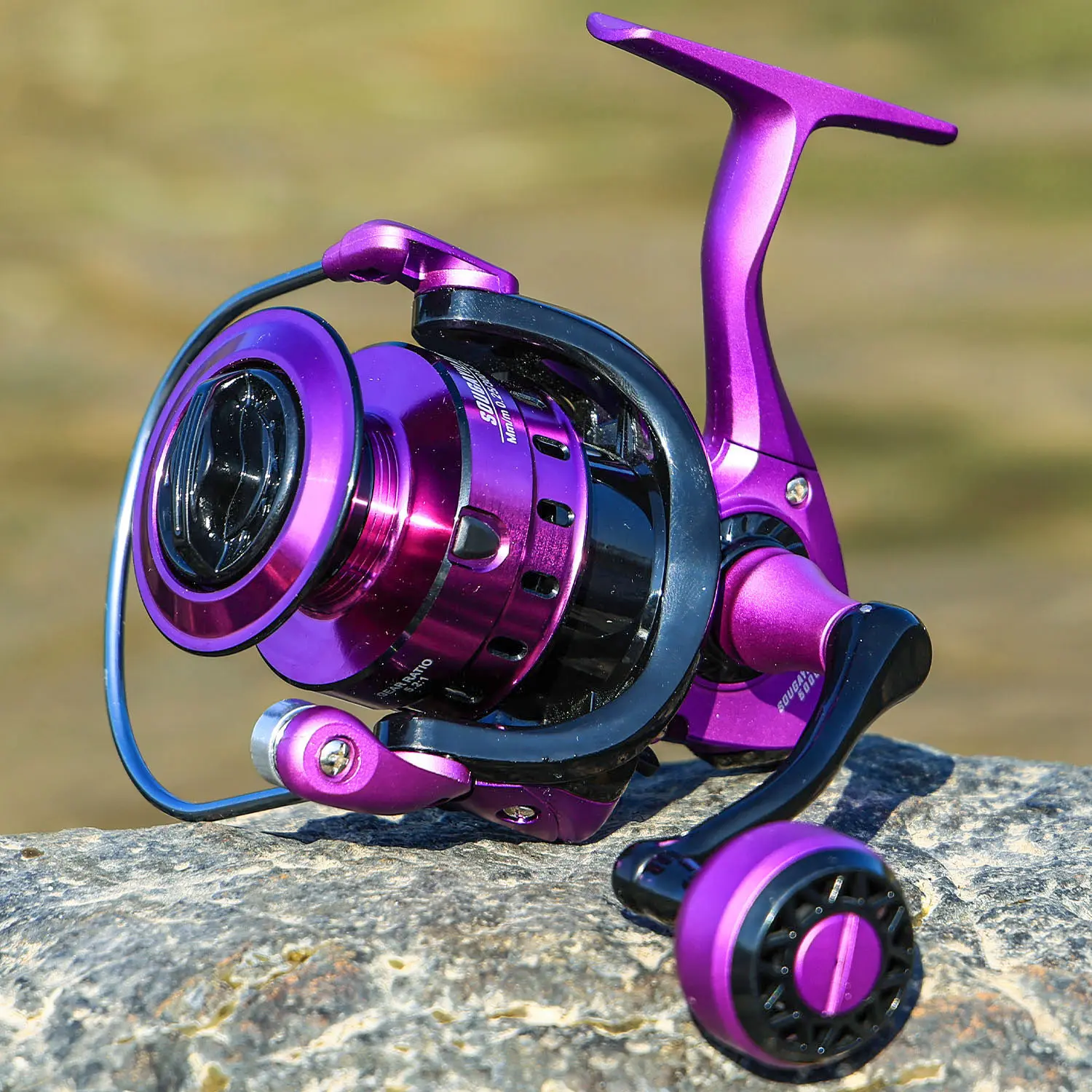 Sougayilang Spinning Fishing Reel - 1000-5000 Series, 5.2:1 Gear Ratio, Aluminum Spool, Interchangeable Handles, Outdoor Fishing Equipment