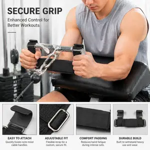 Heavy-Duty Lifting Hooks with Adjustable Wrist Straps, Non-Slip Gym Grips for Pull-Ups, Deadlifts, and Weight Training
