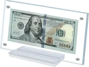 Dollar Bill Frame Display Acrylic Dollar Bill Holder Collectors Currency Frame Display Case