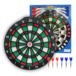 14-Inch Safety Dart Set with 6 Darts, Plastic Dart Board, Soft Tip Darts, Ultra-Thin Spider, Safe for Pets and Older Children, Indoor Decoration, Party Game, Outdoor Waterproof, Portable Game, Darts Sets