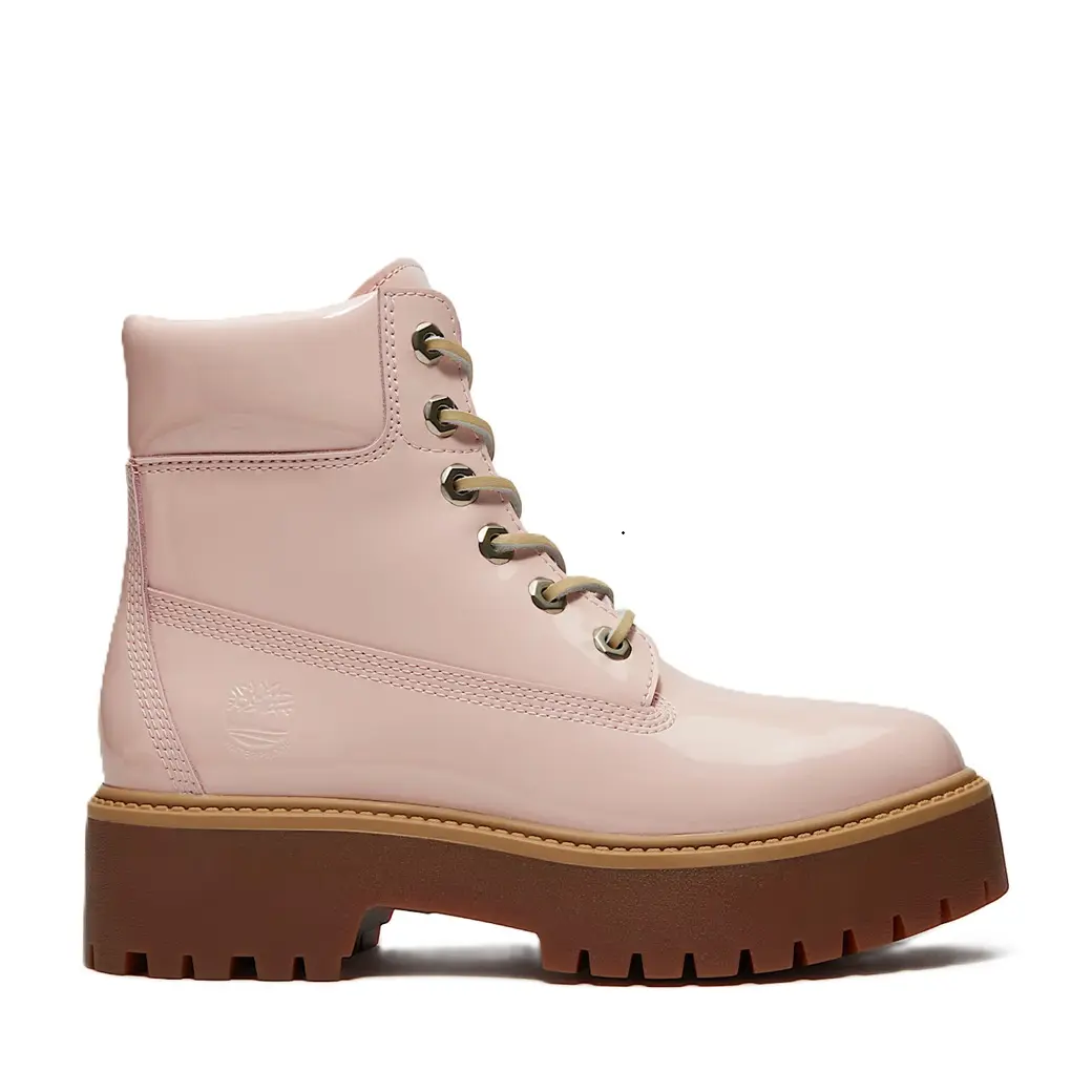 Women's Timberland Stone Street 6 In Lace WP Light Pink Platform Boot (TB0A2H3C A5H)