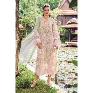 Pink Lawn Embroidered Suit
