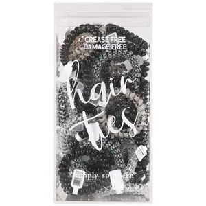 Simply Southern Hair Ties - Black Speck